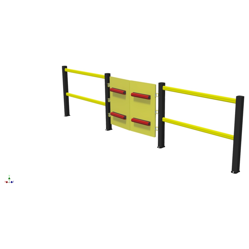 Bump/Self Closing Pallet Safety Gate – Warehouse Equipment