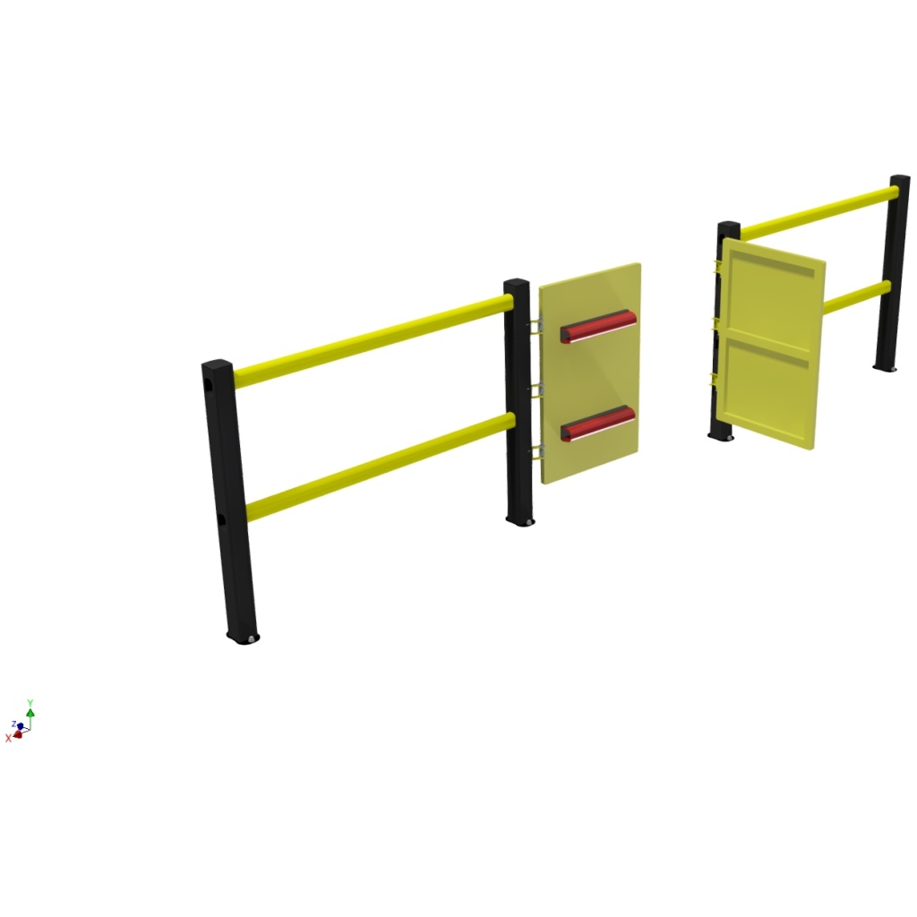 Bump/Self Closing Pallet Safety Gate – Warehouse Equipment